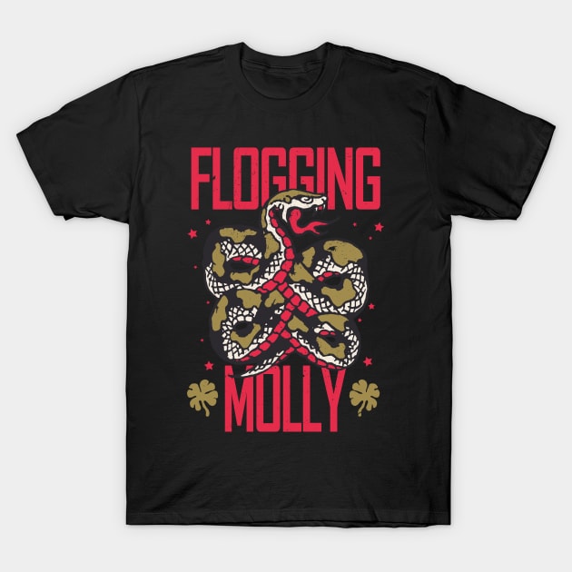 Flogging Molly Celtic punk band T-Shirt by VizRad